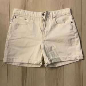 Everlane White Denim Shorts 28